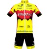 Fietskleding (Fietsshirt + Korte Koersbroek) 2023 Bingoal WB - Geel Rood
